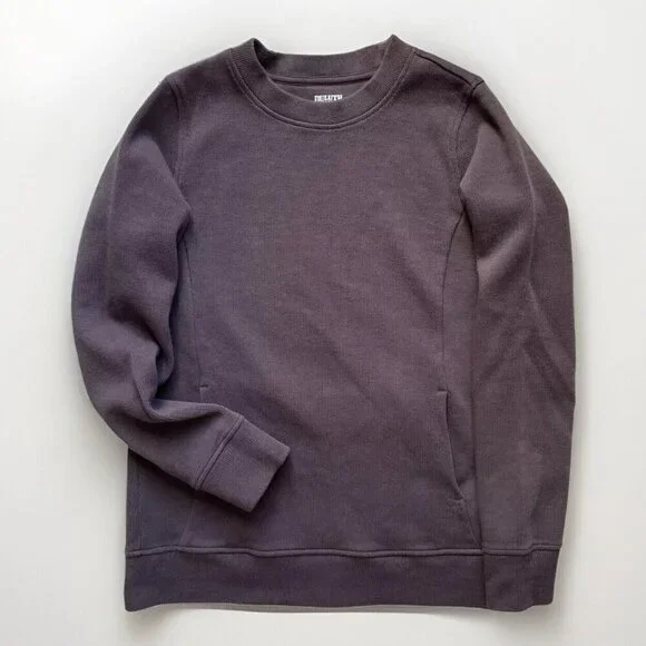 Duluth Trading Co Waffle Knit Crewneck Thermal Top Womens XS Purple Base Layer - Picture 1 of 8